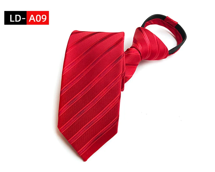 Ties For Men Black Tie Zipper Pre-tied Bow Tie Women's Green Navy Blue Red Neckties Classic 8cm Neck For Men Shirt Cravat Zipper
