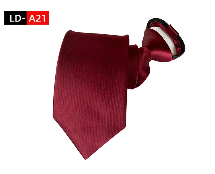 Ties For Men Black Tie Zipper Pre-tied Bow Tie Women's Green Navy Blue Red Neckties Classic 8cm Neck For Men Shirt Cravat Zipper
