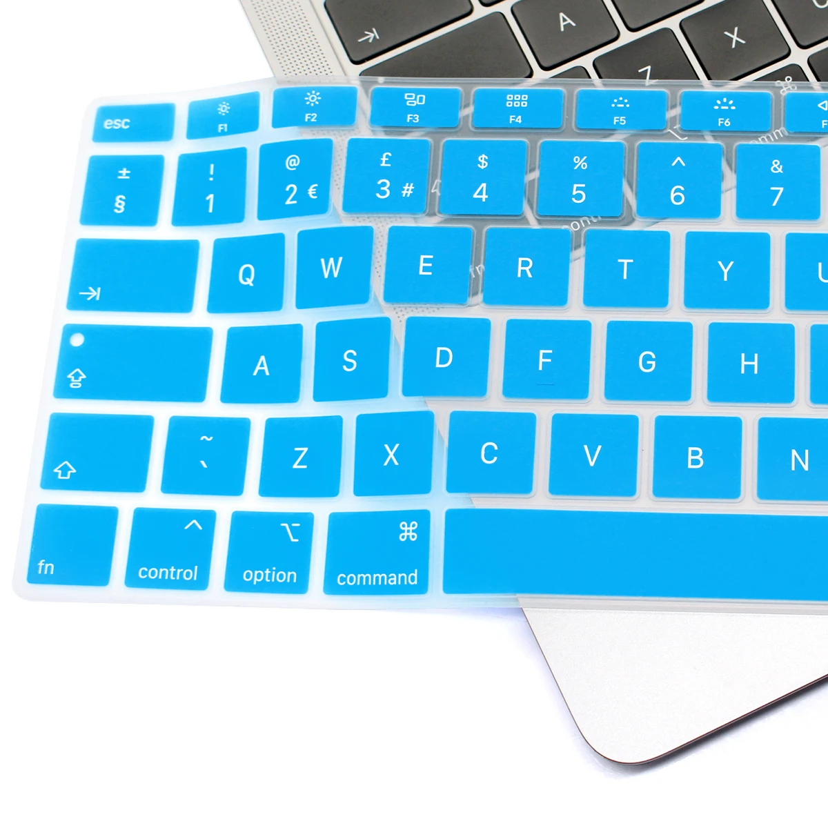English EU Keyboard Cover For Macbook Air 13 2026 M5 Macbook Pro 13 UK Keyboard M4 M3 M2 M1 Pro 16 15 12 11 Keyboard Cover