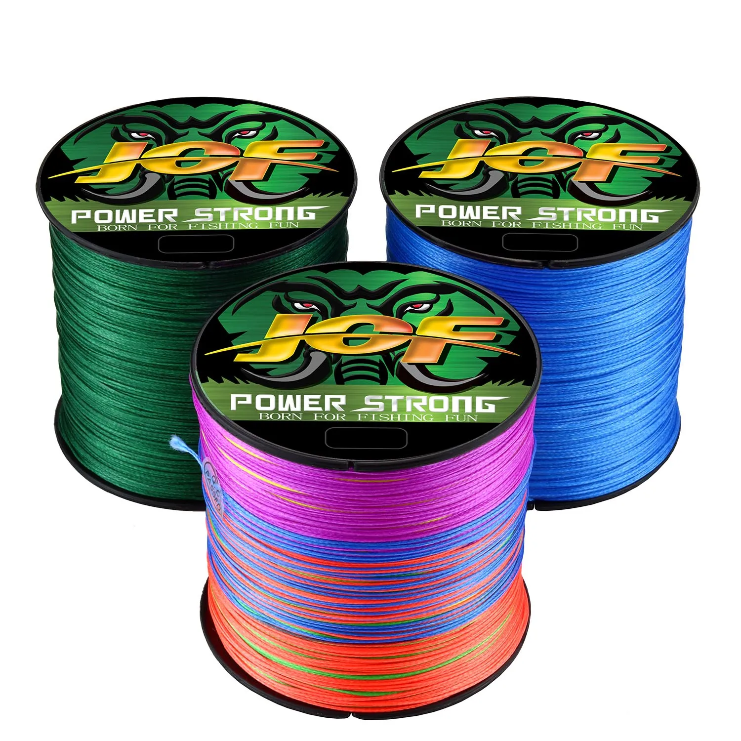 JOF Braided Fishing Line Multifilament Carp Fly 4/8 Strand 300M 500M 1000M Multicolor Japan Spinning Extreme PE Strong Weave