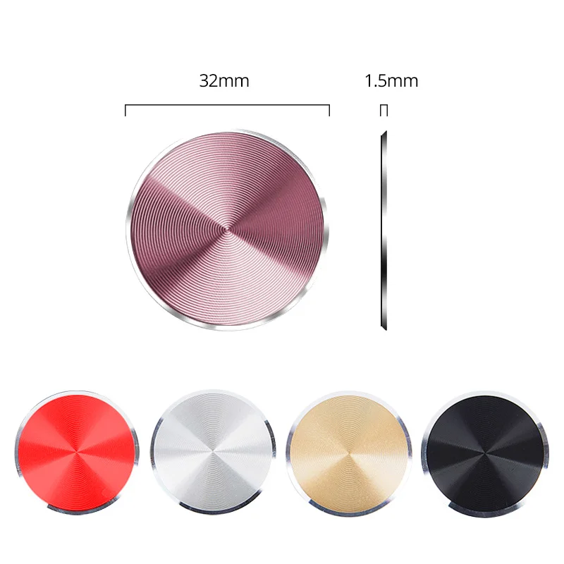 New iphone Sticker Metal Plate disk iron sheet Magnet Mobile Phone Holder accessories For Magnetic Car Phone Stand holders