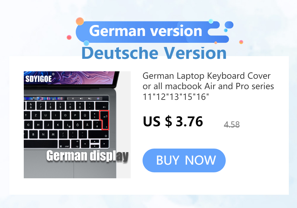 2026 New Release TPU Transparent Keyboard Cover Protector for MacBook Neo A3404 Dust-Proof Keyboard Skin