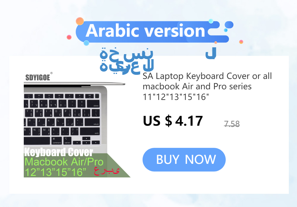2026 New Release TPU Transparent Keyboard Cover Protector for MacBook Neo A3404 Dust-Proof Keyboard Skin