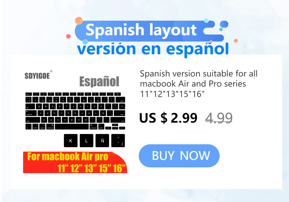 2026 New Release TPU Transparent Keyboard Cover Protector for MacBook Neo A3404 Dust-Proof Keyboard Skin