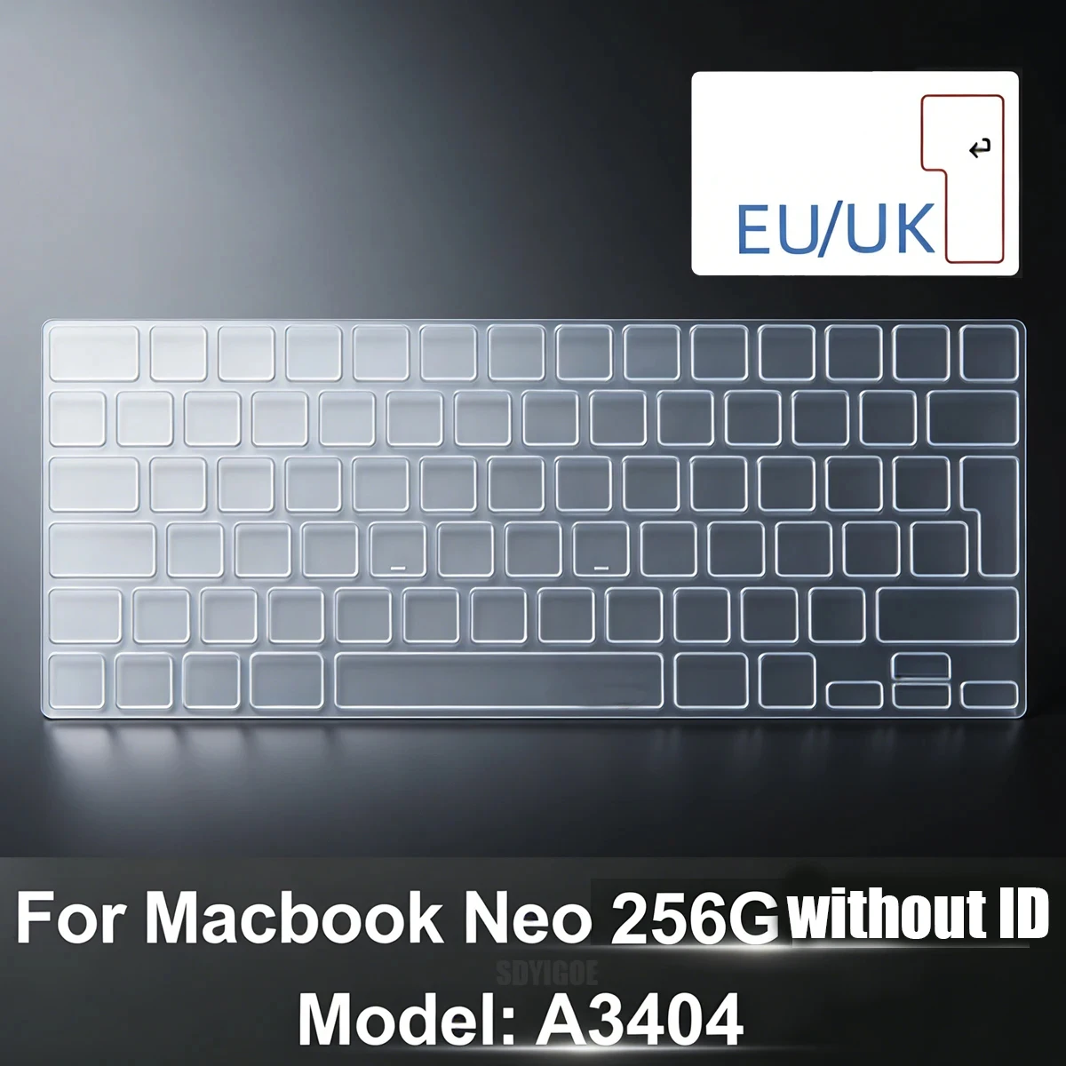 2026 New Release TPU Transparent Keyboard Cover Protector for MacBook Neo A3404 Dust-Proof Keyboard Skin
