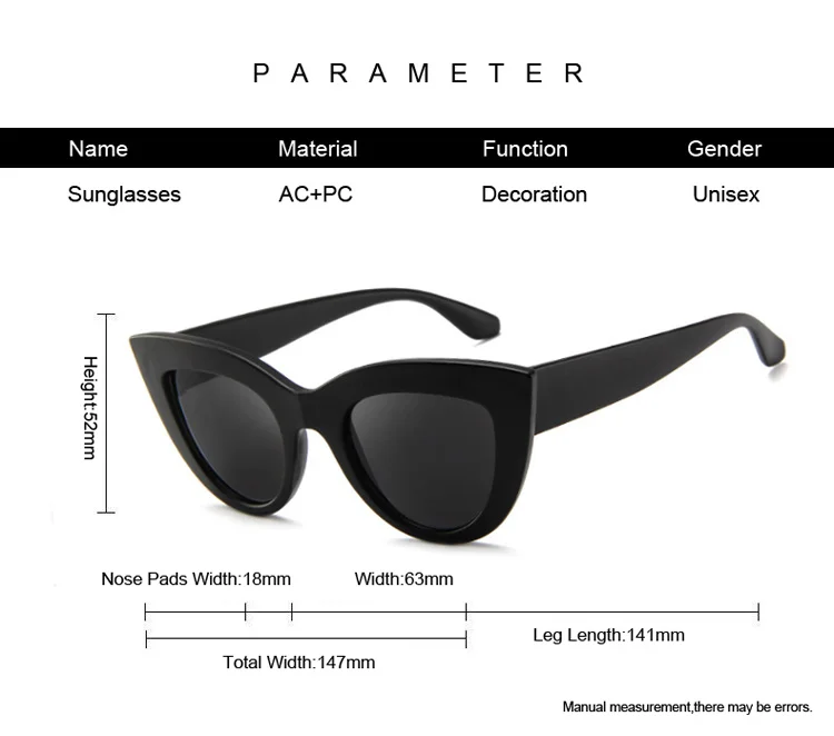 Vintage Cat Eye Sunglasses Woman Retro Brand Cateye Shades Sun Glasses Gradient Mirror Plastic Frame Designer Oculos De Sol
