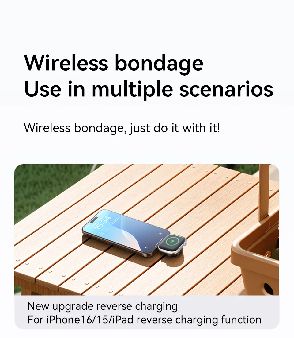 PZOZ Portable Wireless Charger For Apple Watch Series 11 10 9 8 7 6 5 SE Ultra 2 3 iWatch USB Type C Charger Magnetic Charging