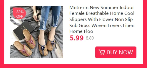 Linen Slippers Female Summer Male Couple Home Embroidered Non-Slip Soft Bottom Indoor Home Use Cotton And Linen Floor Slippers