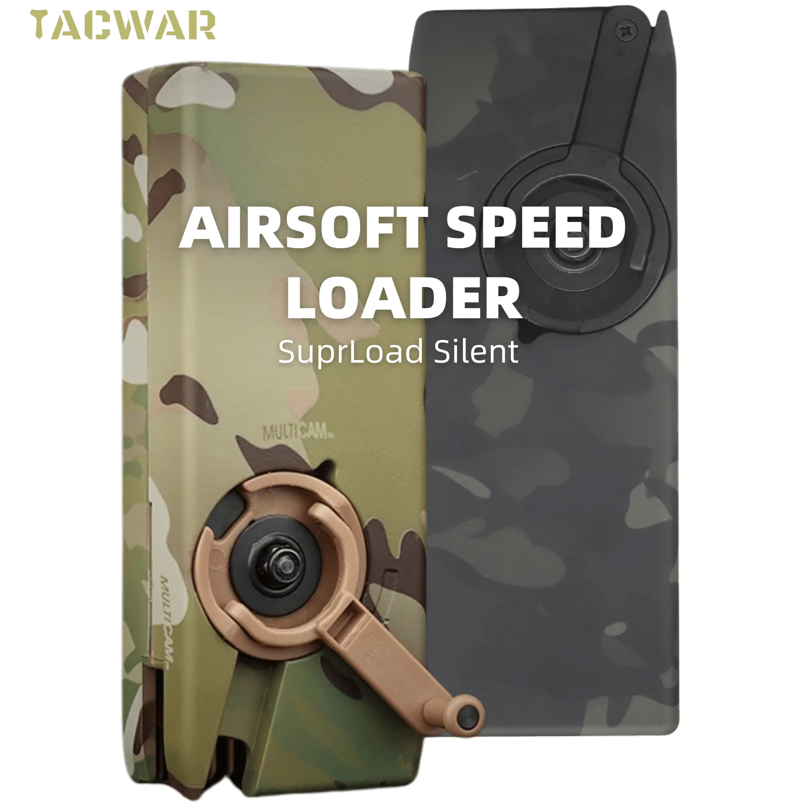 SuprLoad 1000 Capacity Airsoft Speed Loader with Sound Dampening Pad for 6mm BBs, M4 Hand Crank Magazines Airsoft Gear