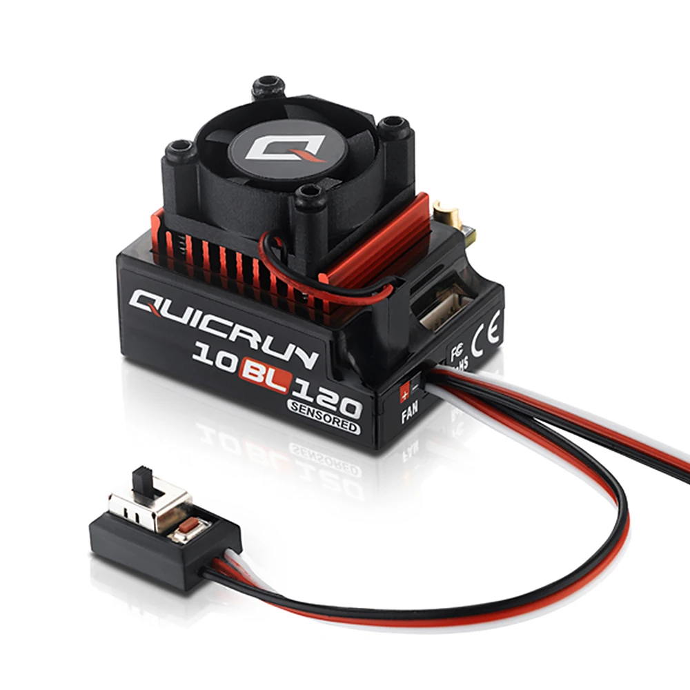 Hobbywing 10BL120 120A ESC w/Rocket Supersonic 540 4.5T 10.5T 13.5T Motor Sensored Brushless Combo for Modified 1/10 RC Car