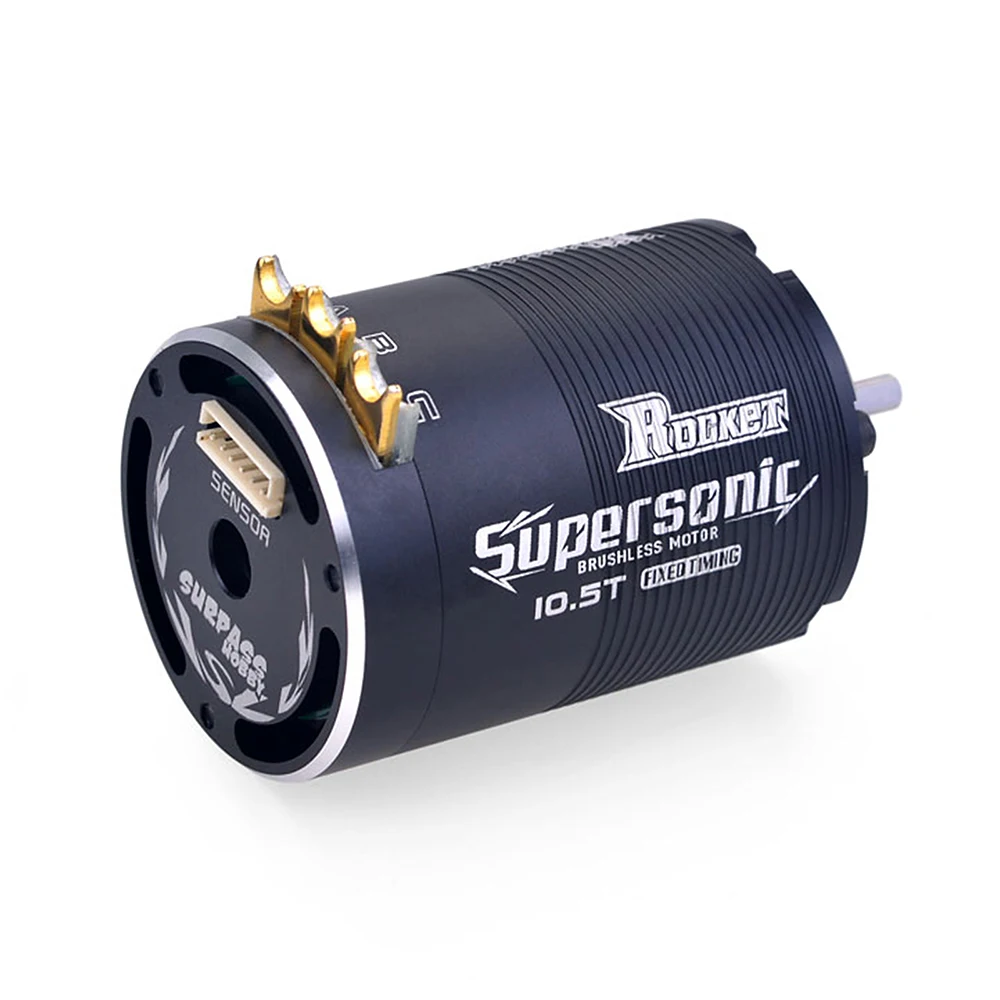 Hobbywing 10BL120 120A ESC w/Rocket Supersonic 540 4.5T 10.5T 13.5T Motor Sensored Brushless Combo for Modified 1/10 RC Car