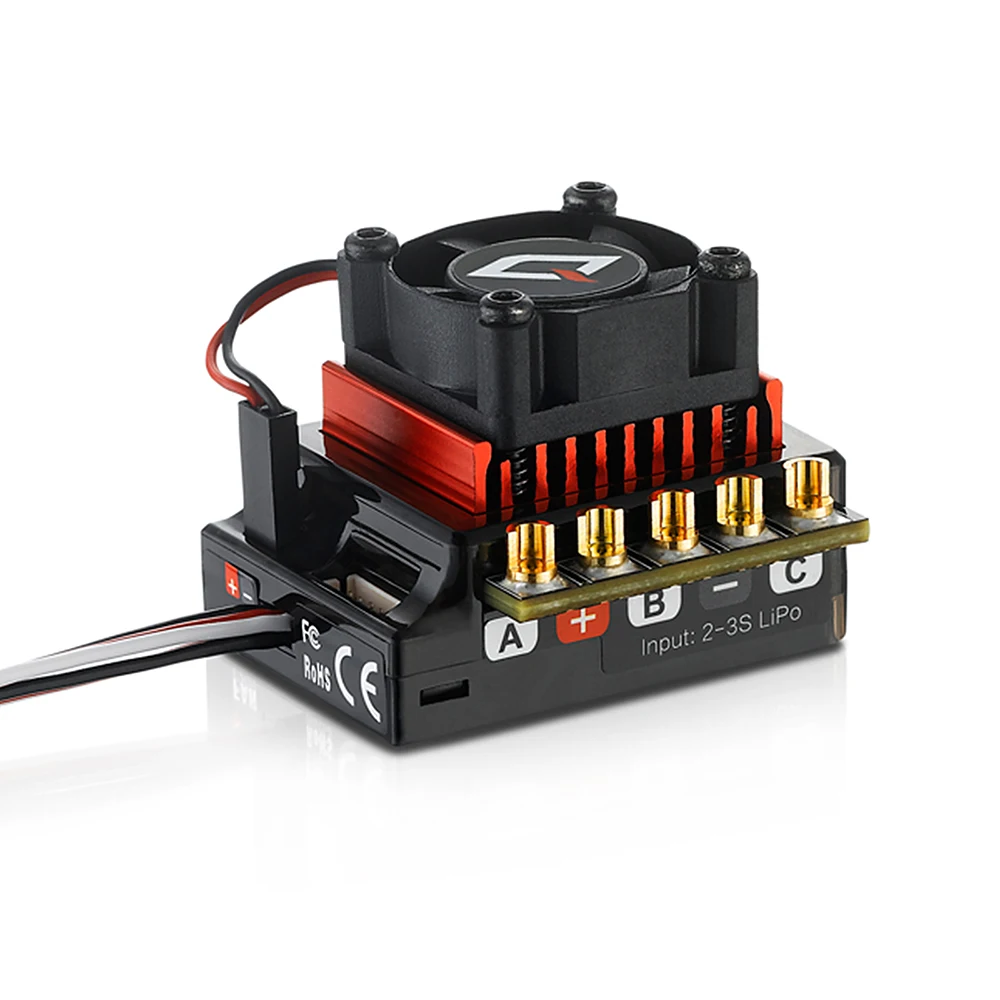 Hobbywing 10BL120 120A ESC w/Rocket Supersonic 540 4.5T 10.5T 13.5T Motor Sensored Brushless Combo for Modified 1/10 RC Car