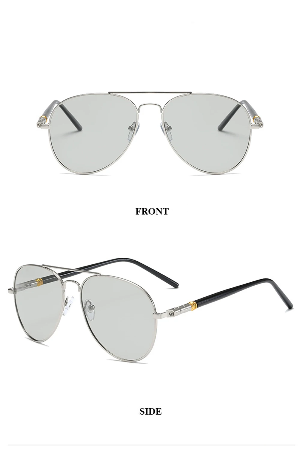 Luxury Men's Polarized Sunglasses Driving Sun Glasses For Men Women Brand Designer Male Vintage Black Pilot Sunglasses UV400
