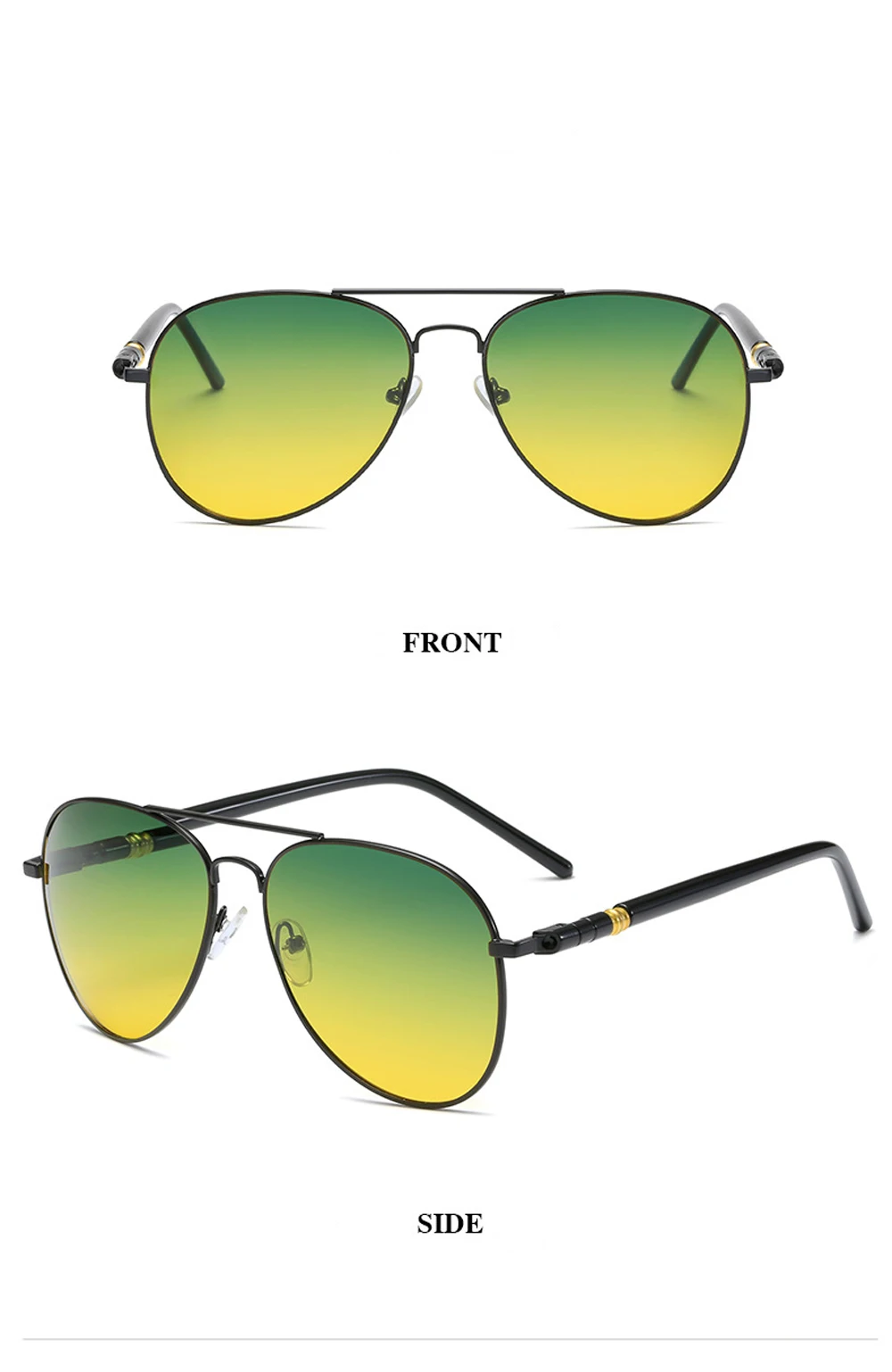 Luxury Men's Polarized Sunglasses Driving Sun Glasses For Men Women Brand Designer Male Vintage Black Pilot Sunglasses UV400