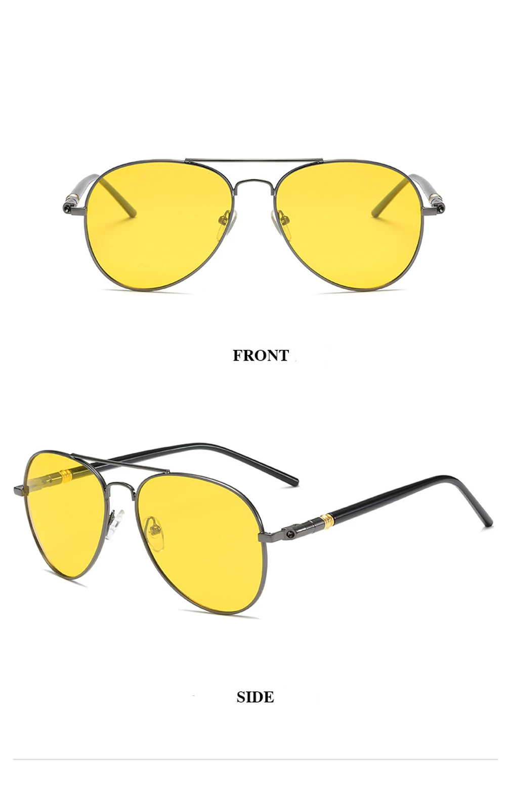 Luxury Men's Polarized Sunglasses Driving Sun Glasses For Men Women Brand Designer Male Vintage Black Pilot Sunglasses UV400