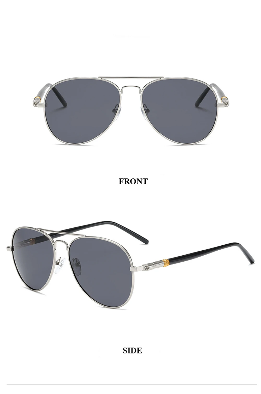 Luxury Men's Polarized Sunglasses Driving Sun Glasses For Men Women Brand Designer Male Vintage Black Pilot Sunglasses UV400