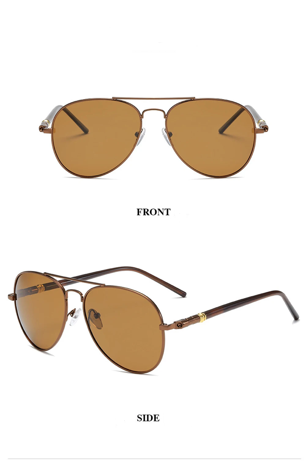 Luxury Men's Polarized Sunglasses Driving Sun Glasses For Men Women Brand Designer Male Vintage Black Pilot Sunglasses UV400