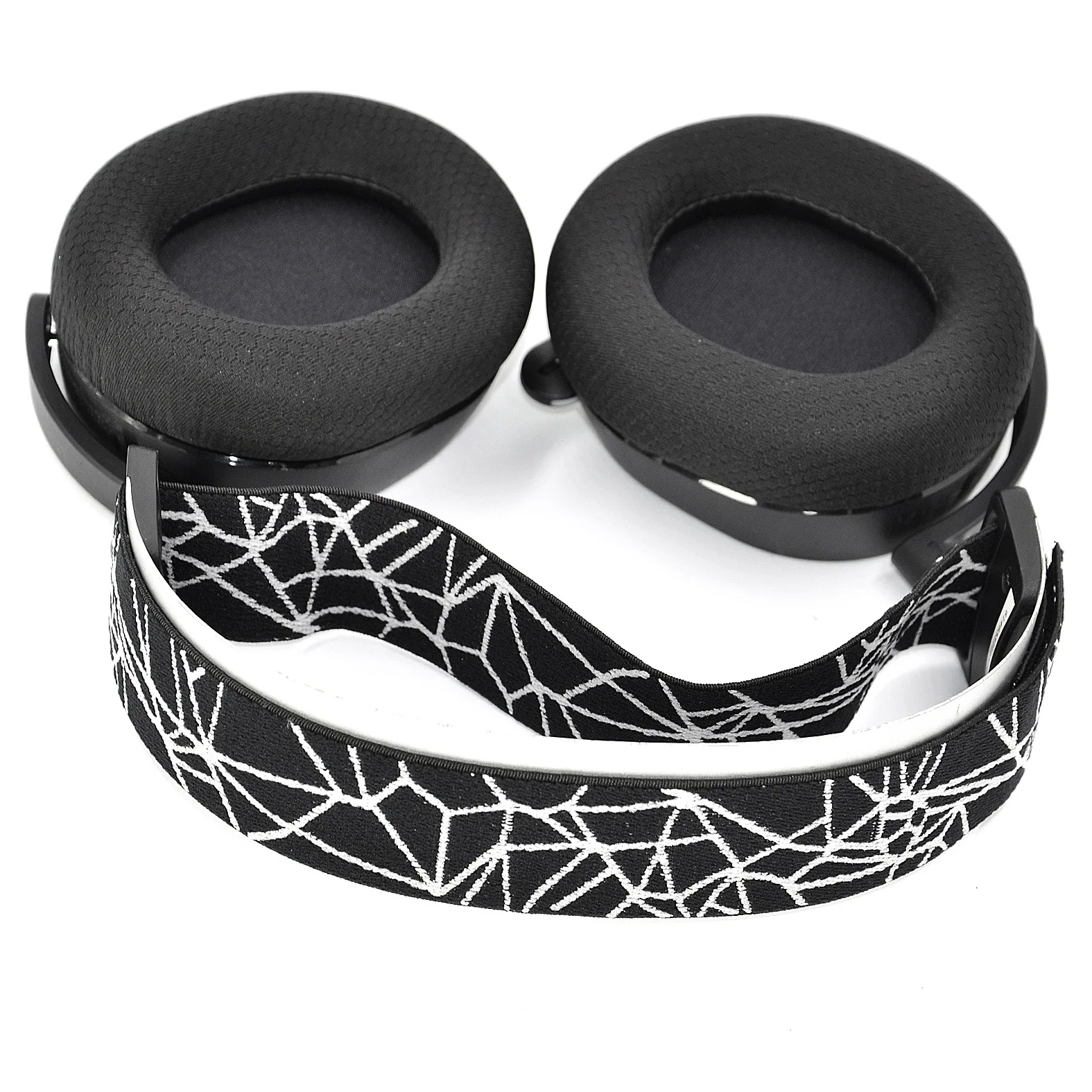 For Steelseries Arctis 7 9 9X PRO Frost Blue Suspension Headband Elastic Band HOOk and LOOP Head Beam Mesh Sponge Cover Earmuff