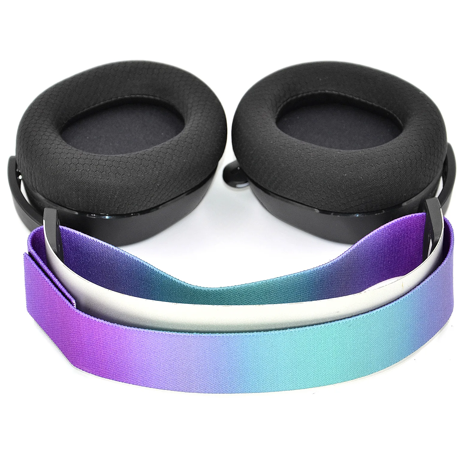 For Steelseries Arctis 7 9 9X PRO Frost Blue Suspension Headband Elastic Band HOOk and LOOP Head Beam Mesh Sponge Cover Earmuff