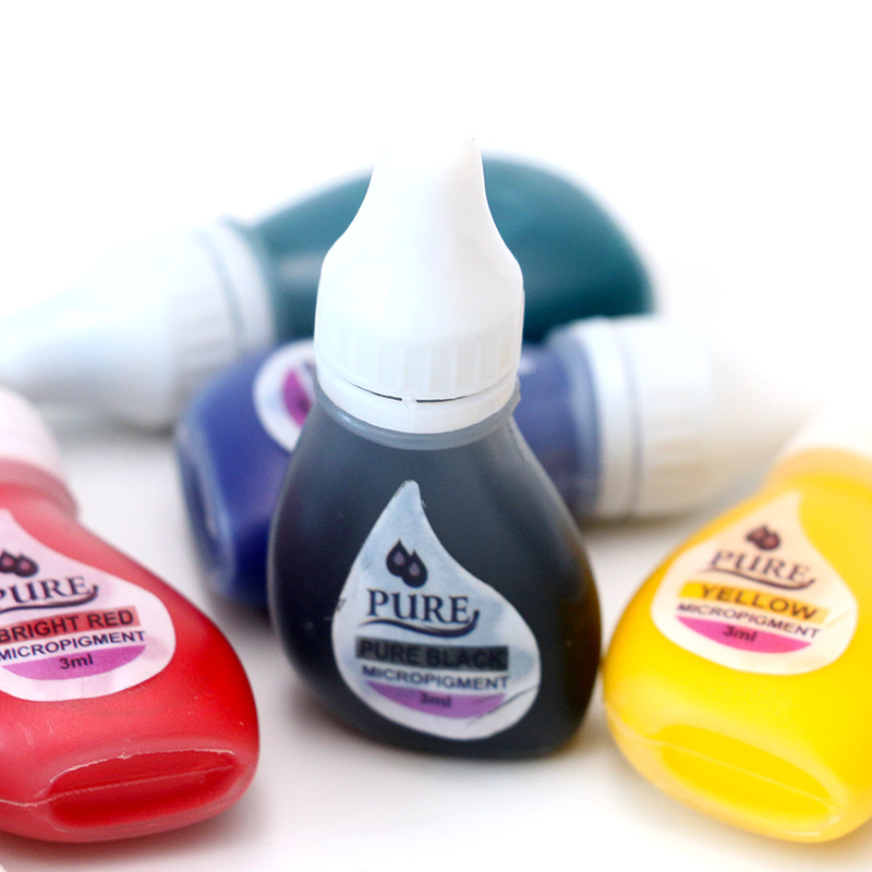 1p 28color Original USA BTCH Pigment Get Pure Confidence Pure Micropigment Permanent Makeup Tattoo Inks Eyebrow Eyeliner Lip