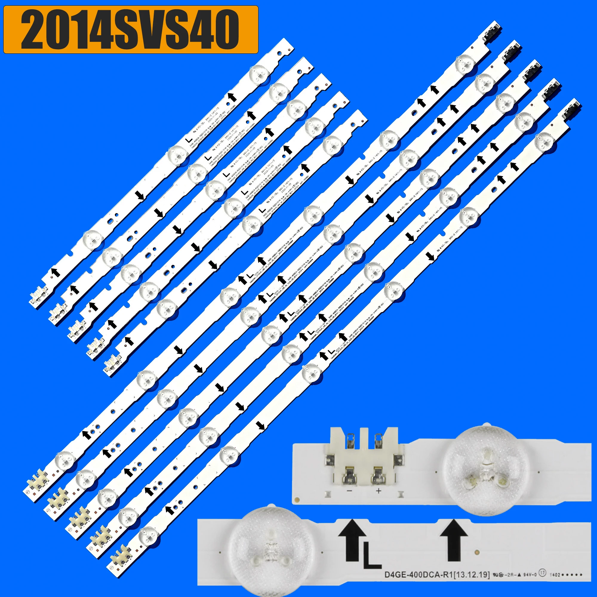 LED Backlight strip For UE40J5100 UE40H5000 UE40J5500 2014SVS40_3228 BN96-30450A BN96-30449A D4GE-400DCA-R2 D4GE-400DCB-R2