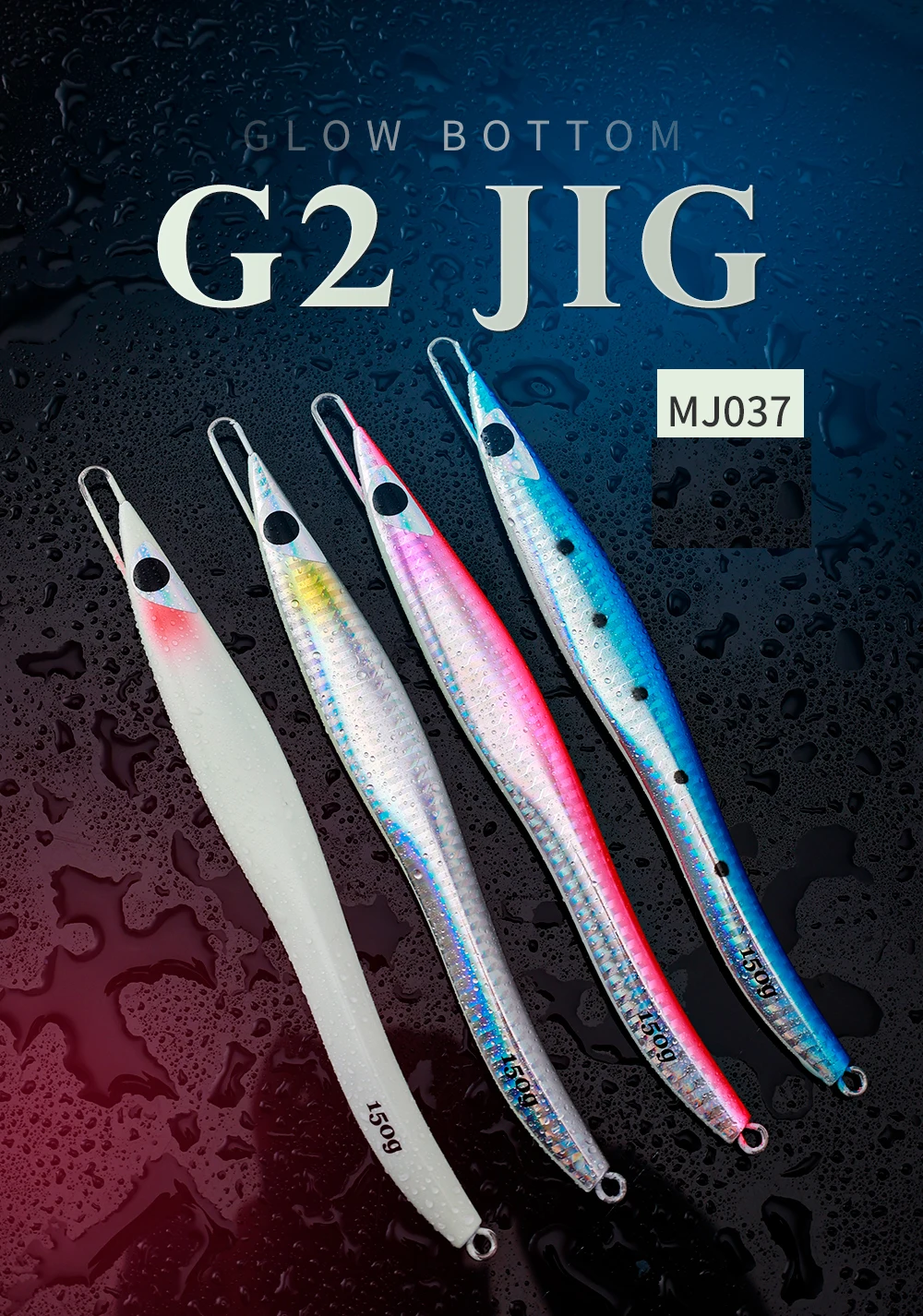 JIGGING PRO G2 Deep Sea Bait Fish Lures Speed Jig Metal Jigs Artificial Baits Jigging Lure 60g 80g 100g 150g Slow Fishing Jigs