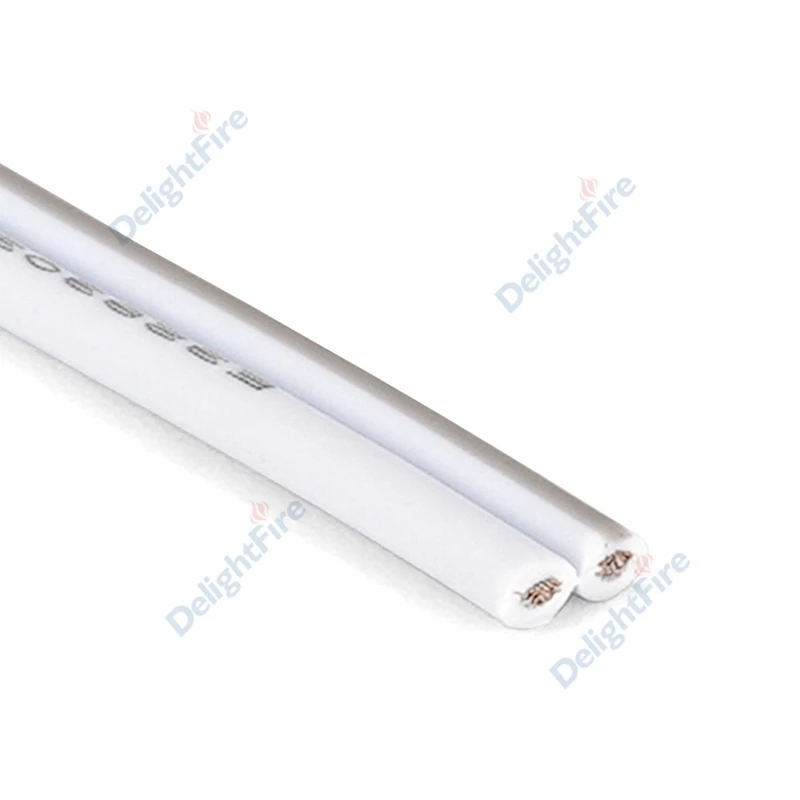 2pin 12V LED Cable 10m 28 26 24 22 20 18 AWG PVC Tinned Copper Electrical Wires For LED Strip Light Extension Speaker Audio
