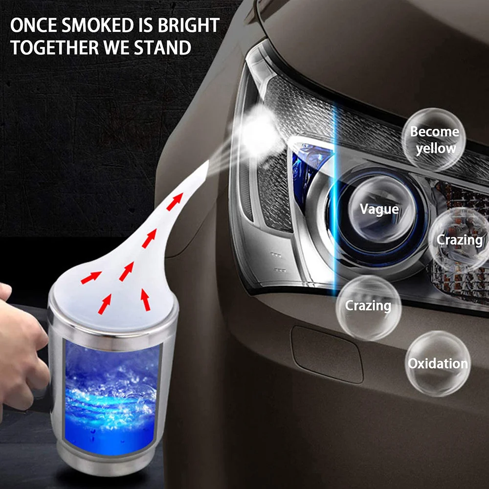 800ML Car Headlight Renovation Kit Car Headlight Polishing Repair Headlight Restoration Kits Car Polishing Evaporator Liquid