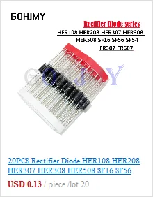 100PCS Rectifier diode M1 M4 M7 SS12 SS14 SS16 SS24 SS34 SS36 SS110 SS210 SS310 US1M RS2M RS1M ES1D ES1J DO-214AC Schottkydiodes