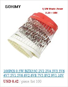 100PCS Rectifier diode M1 M4 M7 SS12 SS14 SS16 SS24 SS34 SS36 SS110 SS210 SS310 US1M RS2M RS1M ES1D ES1J DO-214AC Schottkydiodes