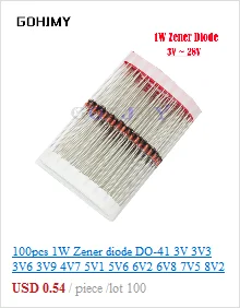100PCS Rectifier diode M1 M4 M7 SS12 SS14 SS16 SS24 SS34 SS36 SS110 SS210 SS310 US1M RS2M RS1M ES1D ES1J DO-214AC Schottkydiodes