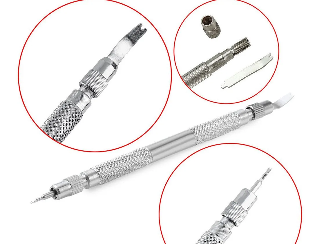 4pin 7 pc Watch tool spring pine needle bar pose filed pin barrette repair watch strap spring set Watch repair Strap removal
