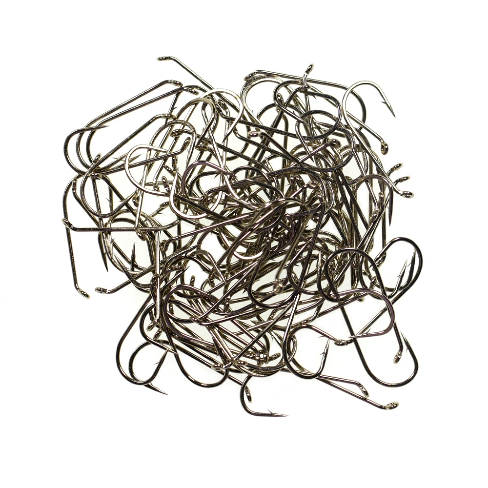 WIFREO 50/100pcs Long Shank Fly Fishing Hooks Dry&Wet&Nymph&Shrimp Caddis Pupa Streamer Fly Hook Fly Tying Fishhook