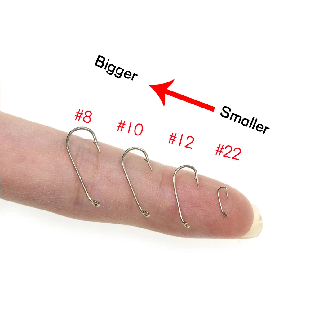 WIFREO 50/100pcs Long Shank Fly Fishing Hooks Dry&Wet&Nymph&Shrimp Caddis Pupa Streamer Fly Hook Fly Tying Fishhook