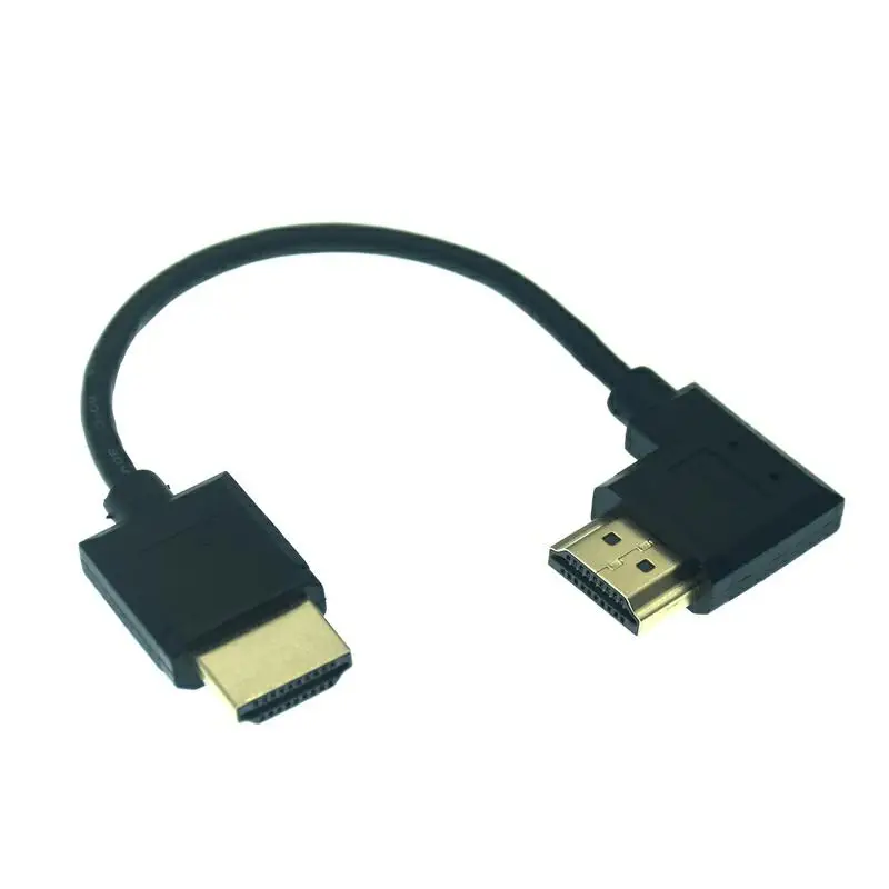 Super Soft 15CM OD 3.0mm Micro HDMI-Compatible Mini HDTV-2.0 Male Cable 2K 4K HD @60Hz Light-weight Portable Short Thin Cable