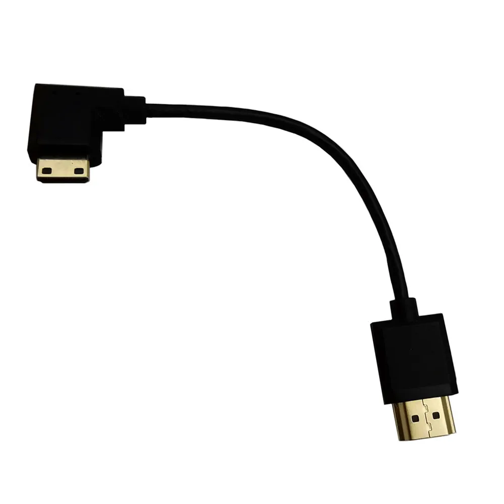 Super Soft 15CM OD 3.0mm Micro HDMI-Compatible Mini HDTV-2.0 Male Cable 2K 4K HD @60Hz Light-weight Portable Short Thin Cable