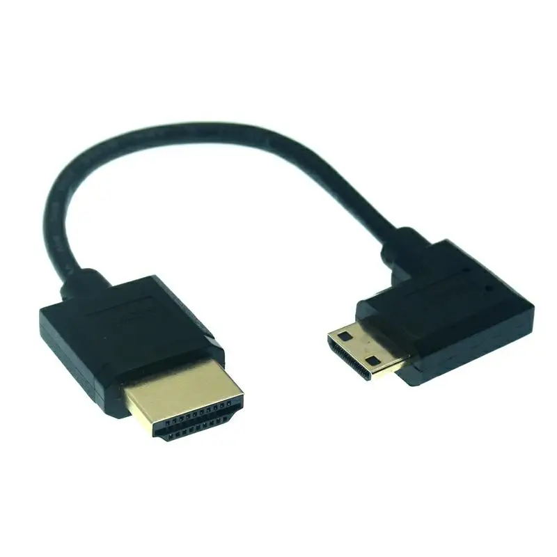 Super Soft 15CM OD 3.0mm Micro HDMI-Compatible Mini HDTV-2.0 Male Cable 2K 4K HD @60Hz Light-weight Portable Short Thin Cable