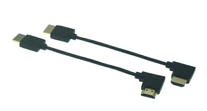 Super Soft 15CM OD 3.0mm Micro HDMI-Compatible Mini HDTV-2.0 Male Cable 2K 4K HD @60Hz Light-weight Portable Short Thin Cable