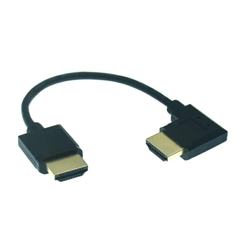 Super Soft 15CM OD 3.0mm Micro HDMI-Compatible Mini HDTV-2.0 Male Cable 2K 4K HD @60Hz Light-weight Portable Short Thin Cable