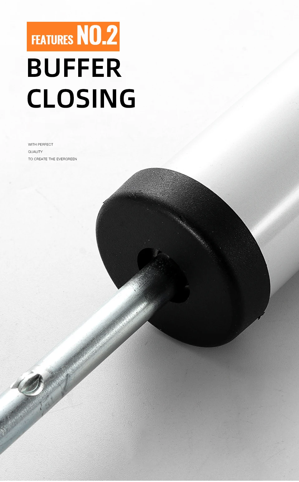 NAIERDI Automatic Door Closer 35kg Aluminum Alloy Soft Closing Adjustable Gas Spring 100 Degree Positioning Stop Door Hardware