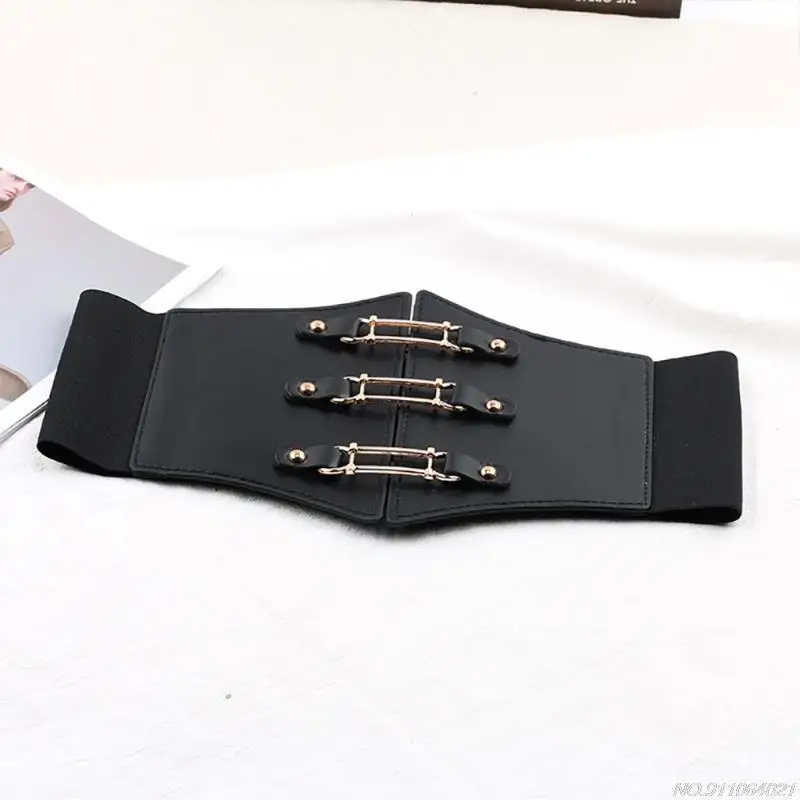 Belts For Women Dresses Waist Buckle Bandage Corset Wide Pu Leather Slimming Body Belts for Women Elastic High Waist Wholesales