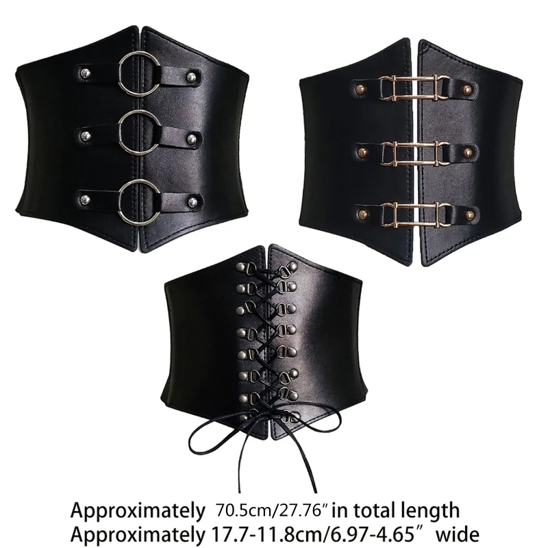 Belts For Women Dresses Waist Buckle Bandage Corset Wide Pu Leather Slimming Body Belts for Women Elastic High Waist Wholesales
