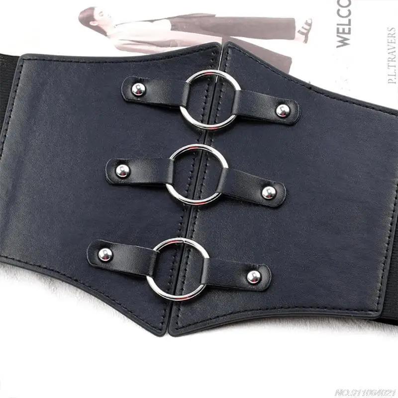 Belts For Women Dresses Waist Buckle Bandage Corset Wide Pu Leather Slimming Body Belts for Women Elastic High Waist Wholesales