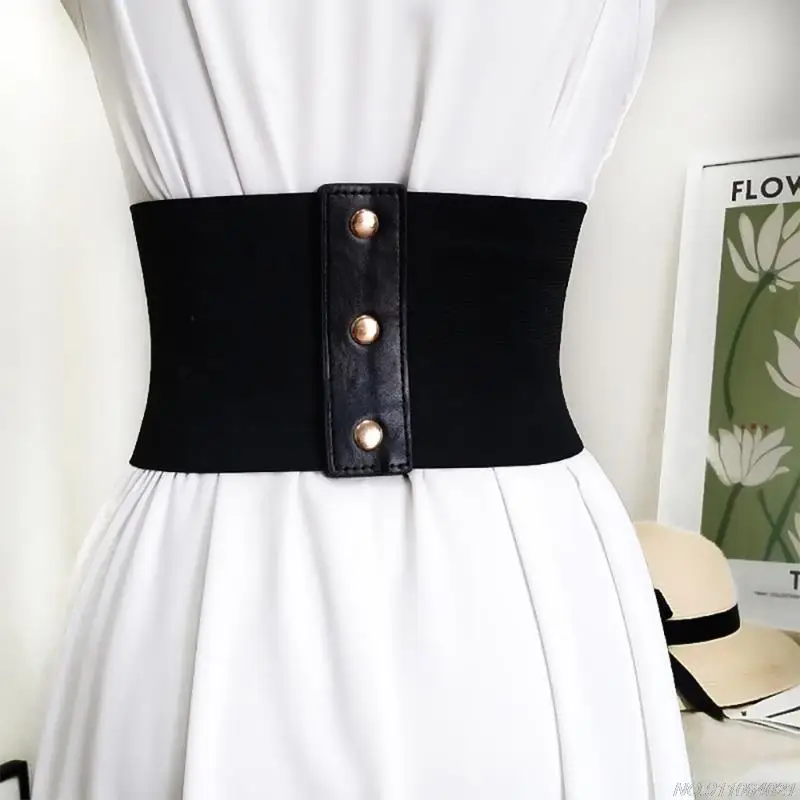 Belts For Women Dresses Waist Buckle Bandage Corset Wide Pu Leather Slimming Body Belts for Women Elastic High Waist Wholesales