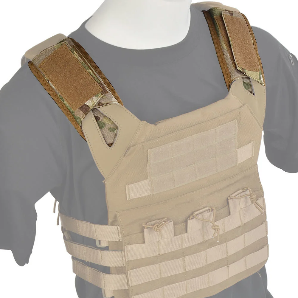 Tactical Vest Strap Shoulder Pad Shoulder Comfort Cushion Mesh Padded Molle Web 1000D Nylon For FCPC JPC XPC SS Plate Carrier