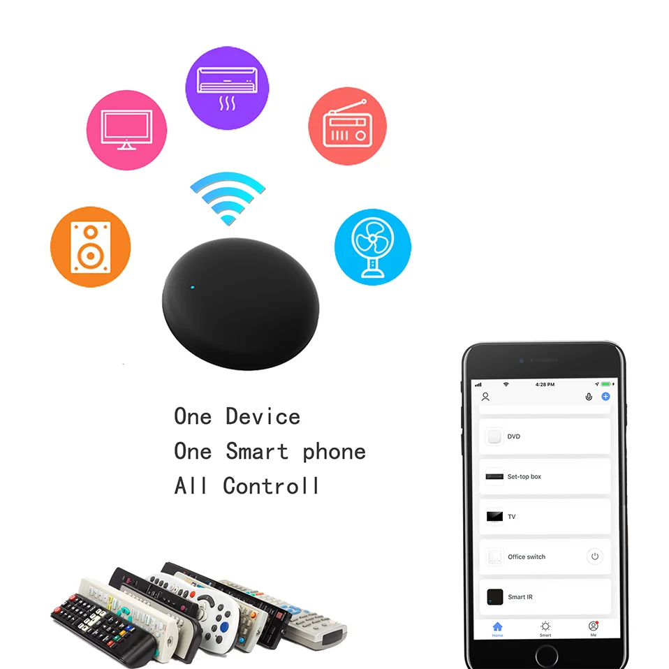 Tuya Smart WiFi IR Remote Universal for Smart Home Control for TV Air Conditioner Works with Alexa Google Home Yandex Alice