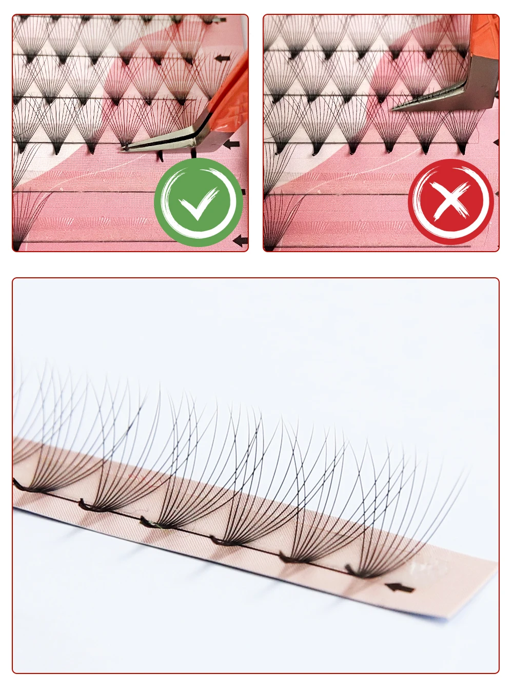Goddess Premade Volume Fans 5D 6D 10D 12D 16D 20D MIX Individual Lashes Pre Made Russian Volume Fan Eyelash Extension Faux Mink