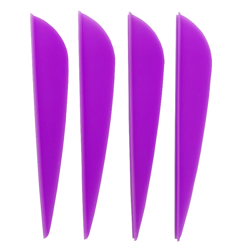 50pcs 3inch Archery Feathers 8 Color Shield and Drop Shape Cut Fletching Rubber Vane Arrow Hunting Shooting Accessories