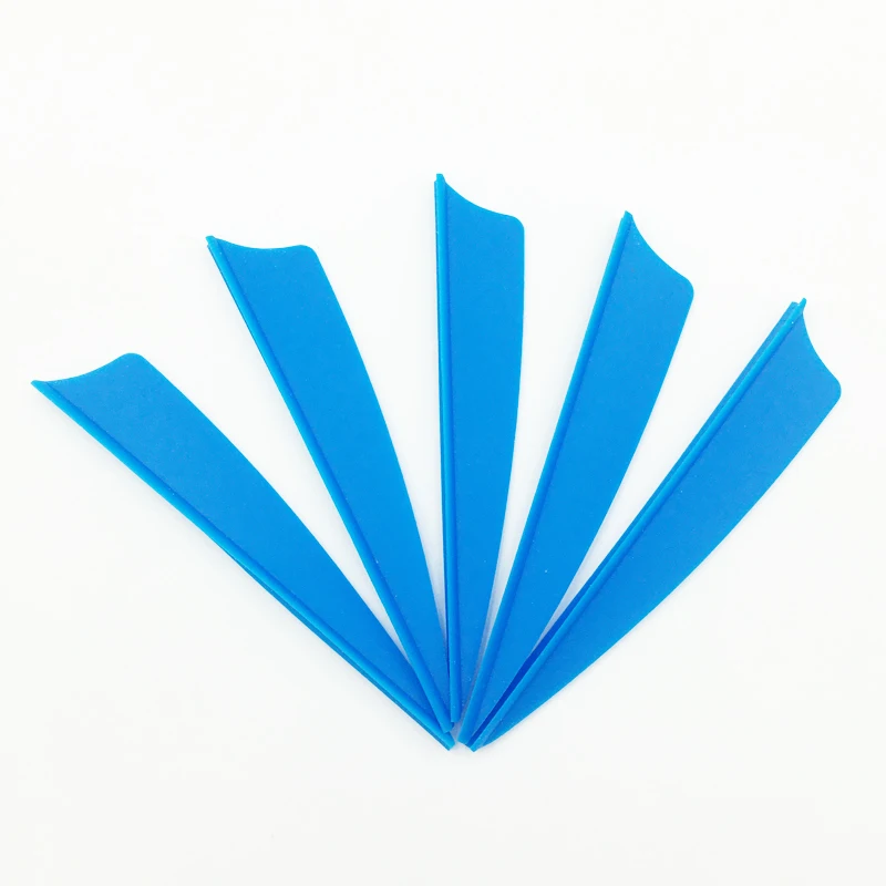 50pcs 3inch Archery Feathers 8 Color Shield and Drop Shape Cut Fletching Rubber Vane Arrow Hunting Shooting Accessories