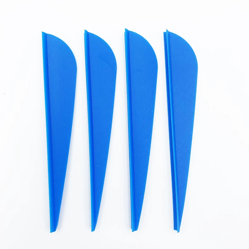 50pcs 3inch Archery Feathers 8 Color Shield and Drop Shape Cut Fletching Rubber Vane Arrow Hunting Shooting Accessories